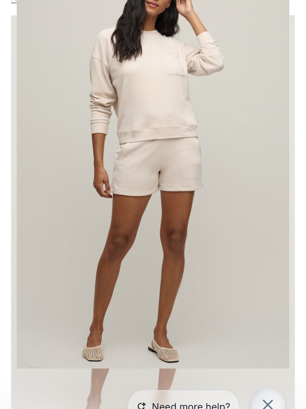 Barefoot Dreams Malibu Collection® Brushed Fleece Short set XS